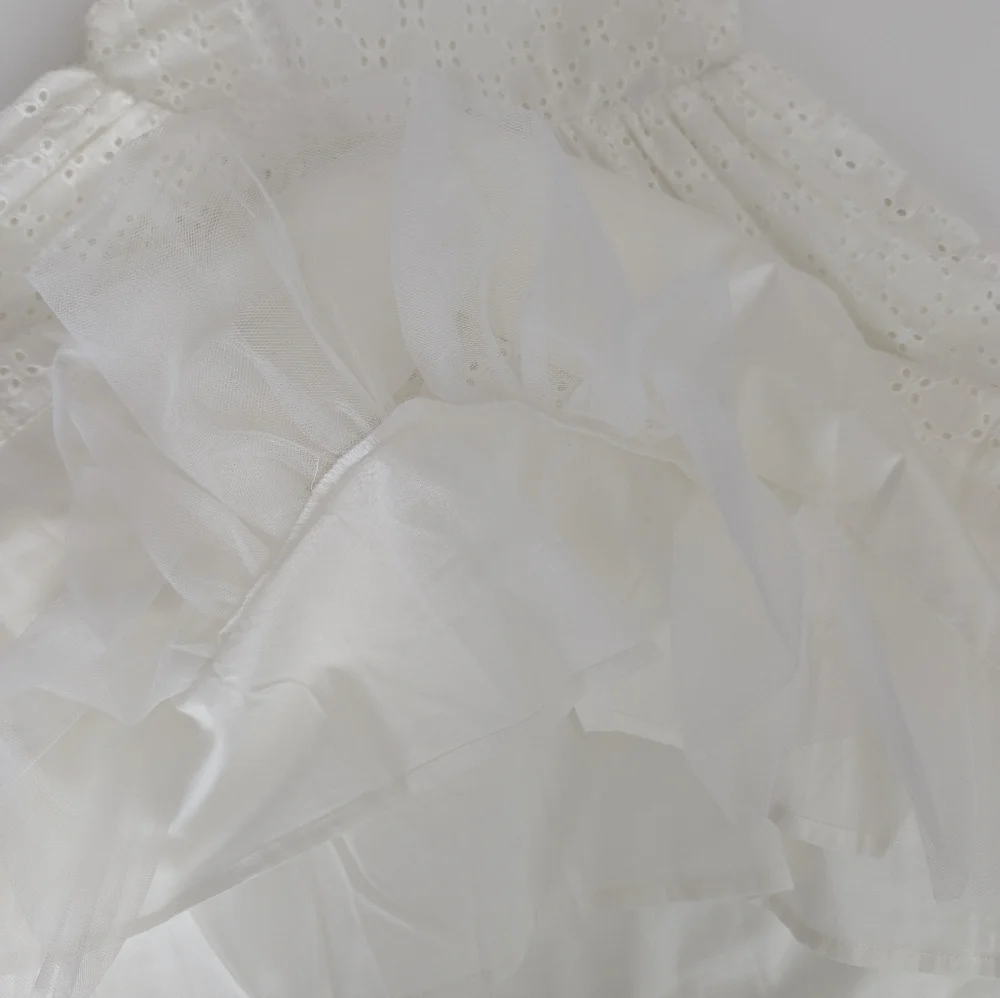 NWT Gymboree Embroidery Girls White Dress Sleeveless Cotton Size 4T